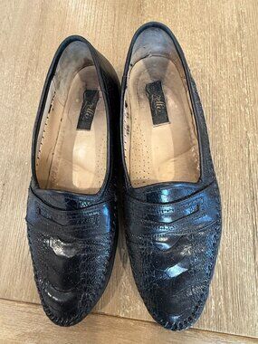 Giorgio\'s Palm Beach Black Ostrich Tassel Loafer Slip On Dress Shoe Men 9.5 M Lu Giorgio main image 3